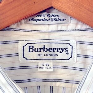 Burberrys of London Pinstriped Dress Shirt 17/35
